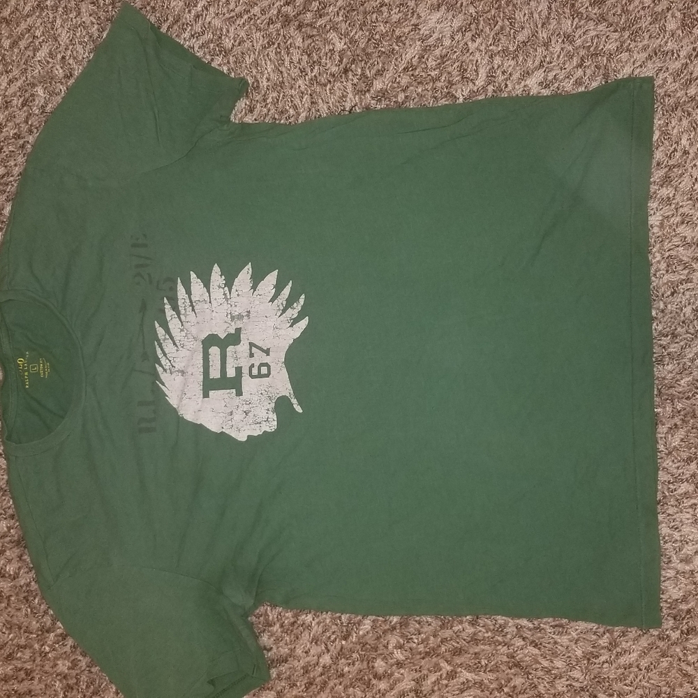 Green and white T-Shirt